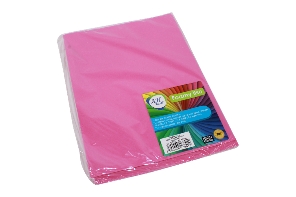 FOAMY CARTA AH ROYAL MAGENTA  (PAQUETE X10UNDS) [AH10101315/PAC40276-3639]