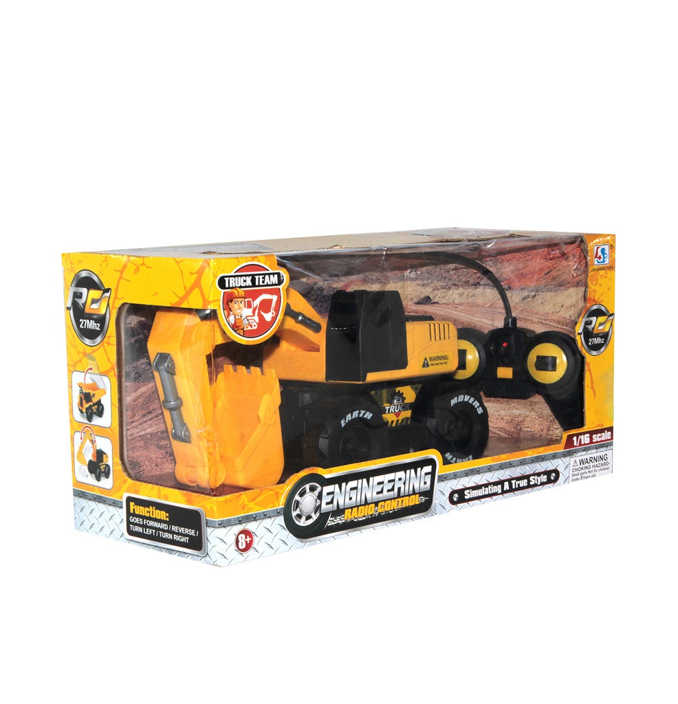 1:16 EXCAVADORA REMOTA CON CARGADOR CON CONTROL REMOTO [955-8]