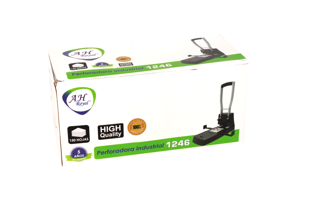 PERFORADORA AH ROYAL  INDUSTRIAL PARA 150 HOJAS 2HUECOS [PAC90642 / PAC90153-1246]