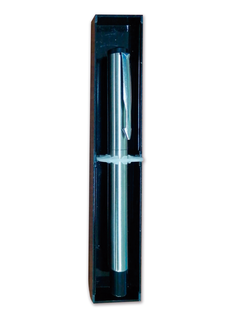 BOLIGRAFO FINO PLATEADO, DORADO Y NEGRO CON ESTUCHE [PAC90244-1332]