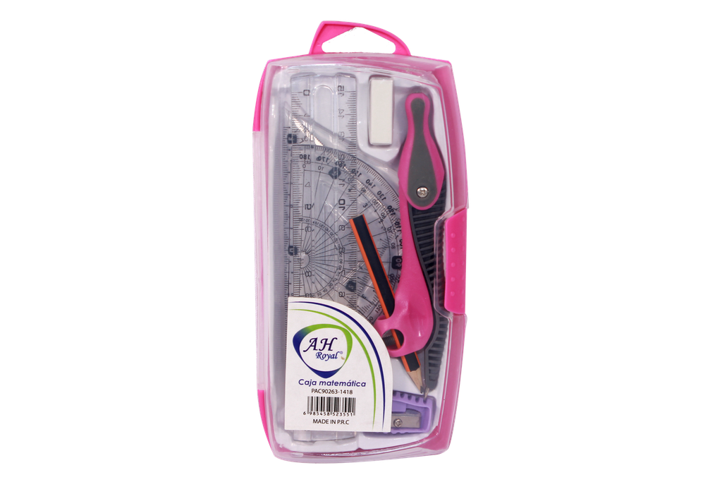 CAJA MATEMATICA AH ROYAL 8 PIEZAS CAJA X 144 UNDS [PAC90263-1418]