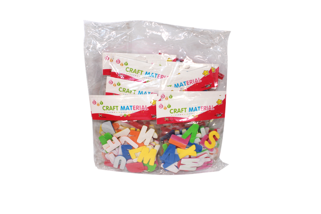 FIGURA EN FOAMY FIGURAS LETRAS  CAJA X 480 UNDS [PAC20169]
