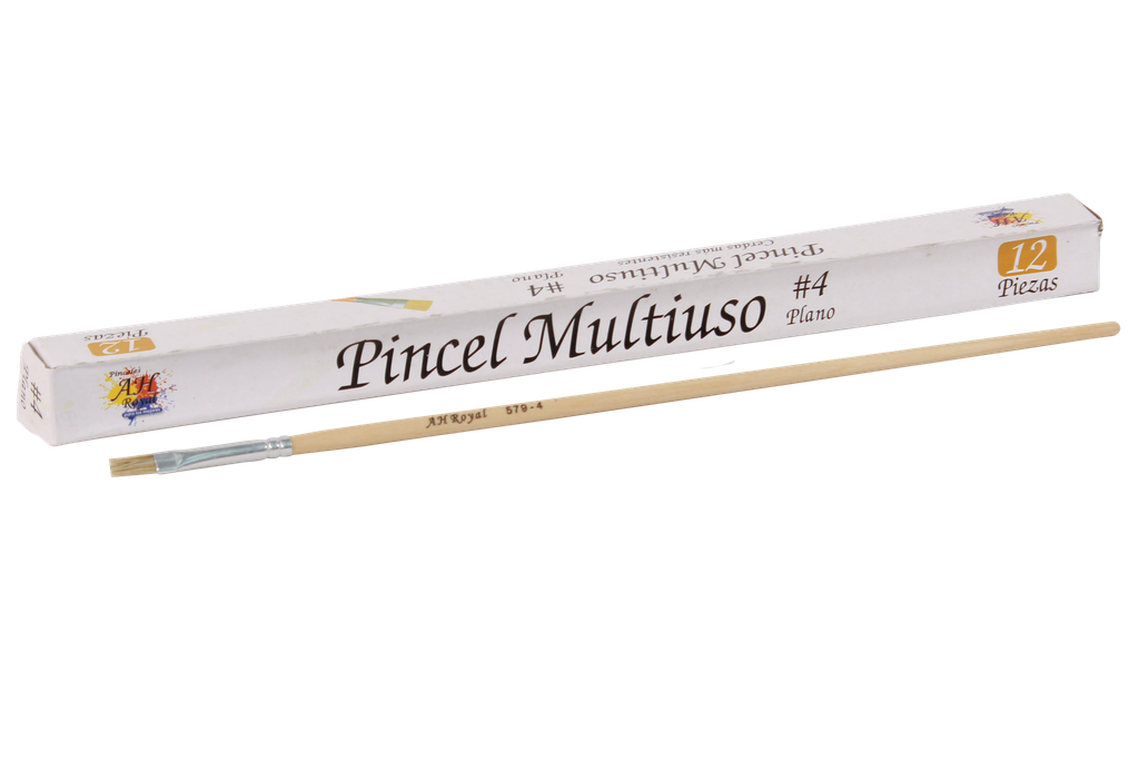 PINCEL CHINO AH ROYAL PLANO No.4 X DOCENA [PAC80085-1701 / PAC20004-1701]