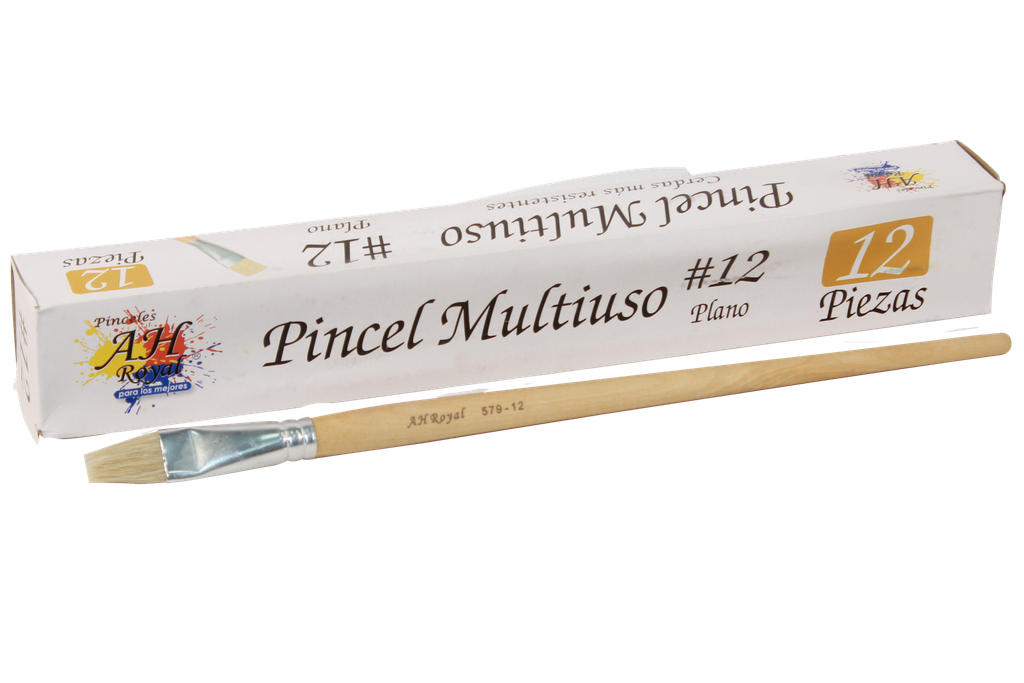 PINCEL CHINO AH ROYAL PLANO No.12 X DOCENA [PAC20012-1709]