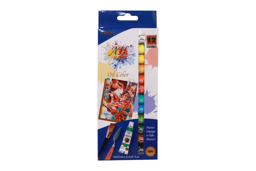 OLEO  AH ROYAL X 12 COLORES CAJA X 60 UNDS [PAC90369-1752]
