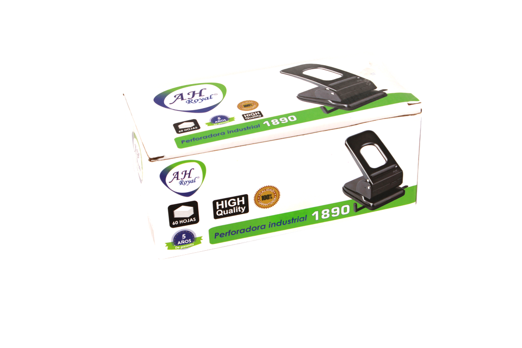 PERFORADORA AH ROYAL INDUSTRIALPARA  60 HOJAS  2 HUECOS [PAC90640]