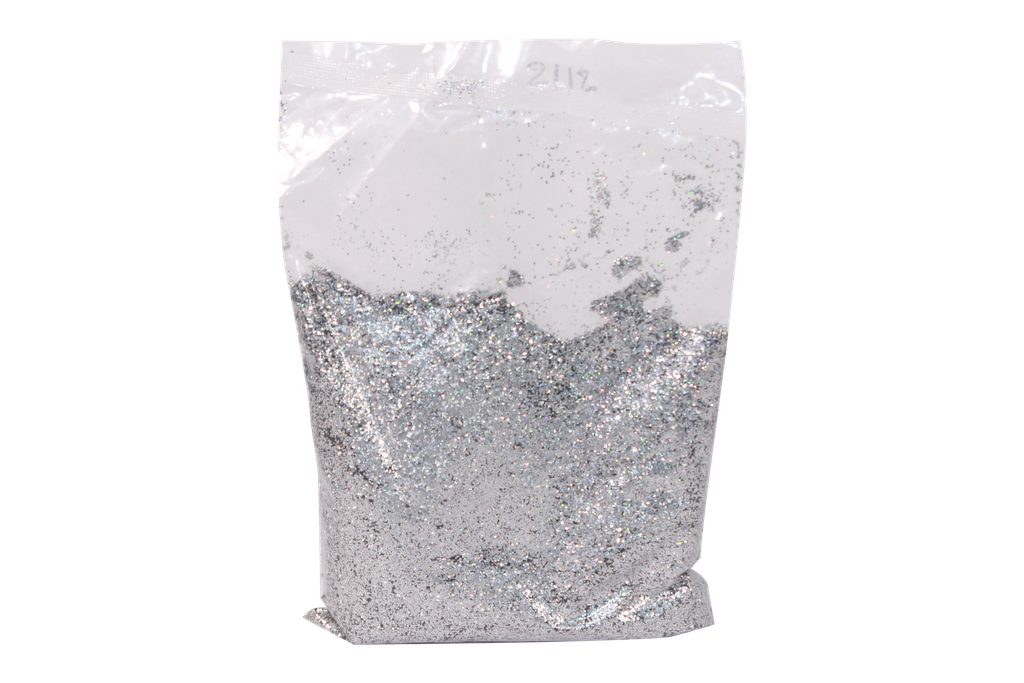 ESCARCHA PLATEADA DELGADA  REF 1/40"0.60MM CAJA X 25 KILOS []