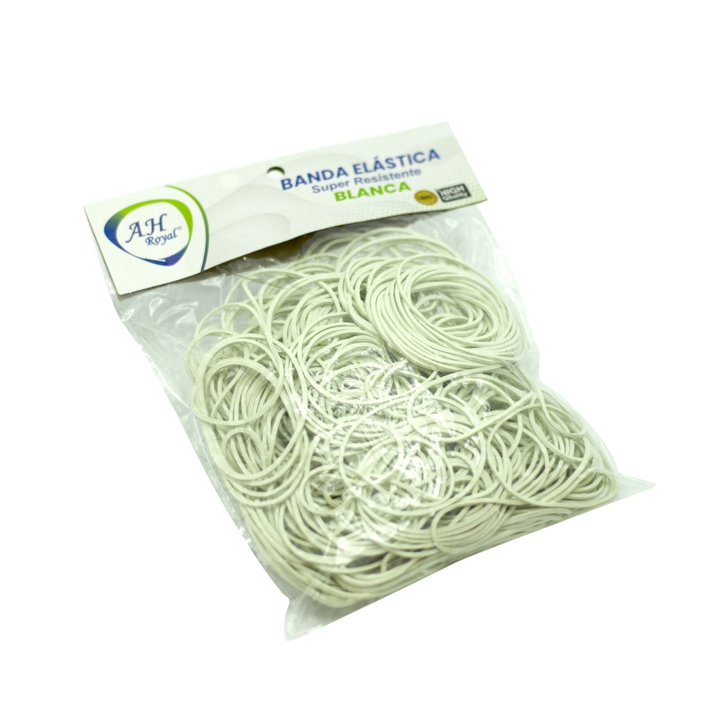BANDAS DE CAUCHO AH ROYAL BLANCA BOLSA MEDIANA [PAC20311-2254]