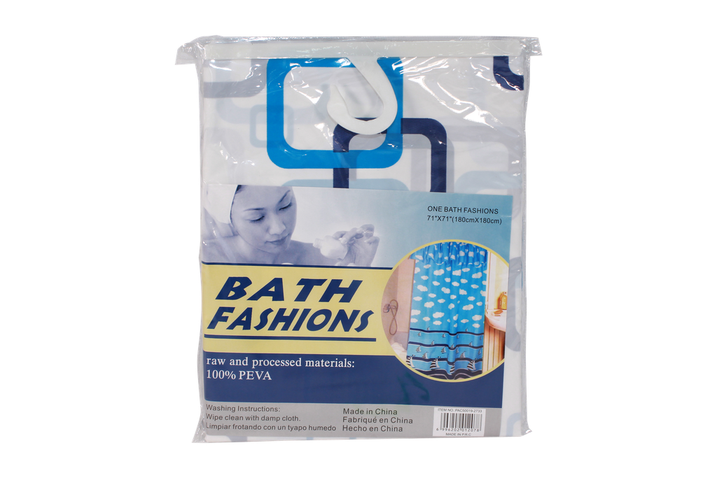 CORTINA DE BAÑO ESTAMPADA [PAC50019 / PAC50020-2733]