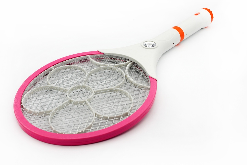 RAQUETA  MATA MOSCAS GRANDE DESARMABLE  CABEZONA CAJA X 50 UND  [DLX-116//PAC90419]