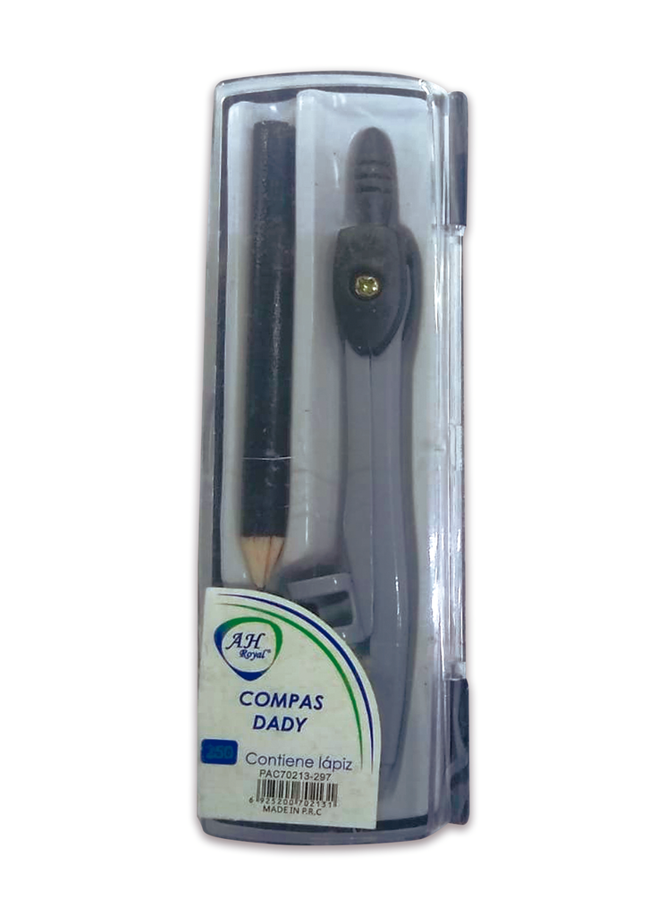 COMPAS AH ROYAL METALICO  DADY CON LAPIZ -CAJA X 288UND- [PAC20287]
