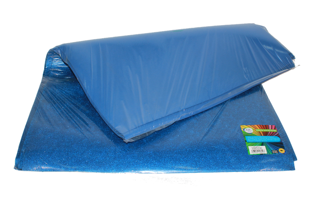 FOAMY PLIEGOS AH ROYAL ESCARCHADO  AZUL  (PAQUETE X10UNDS) [AH51100216/PAC40170-3229]