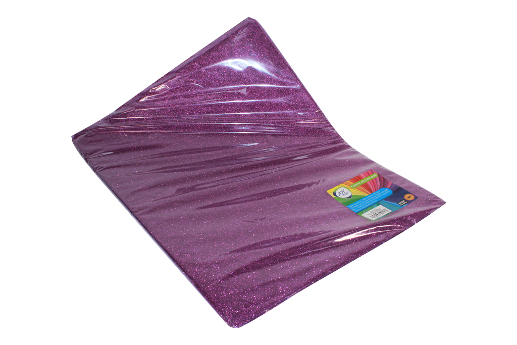 FOAMY 4 CARTA AH ROYAL ESCARCHADO MORADO (PAQUETE X10UNDS) [AH29100815]