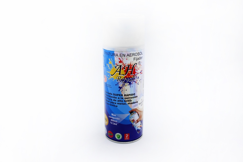 PINTURA AEROSOL AH ROYAL TRANSPARENTE MATE  400 ML [HT40215A]