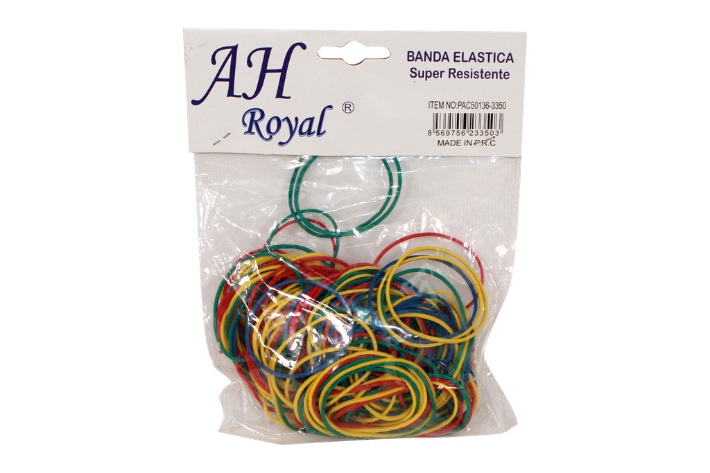 BANDAS DE CAUCHO AH ROYAL COLORES  BOLSA [PAC50136-3350]