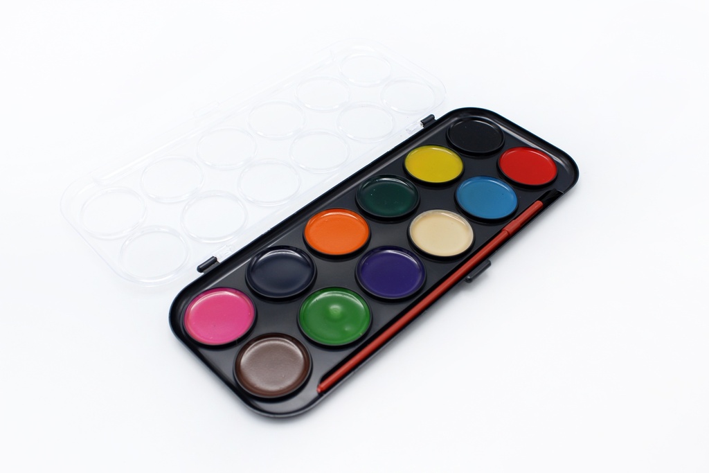 ACUARELA X 12 COLORES OSCUROS -CAJA X 288- [PAC70593-337]