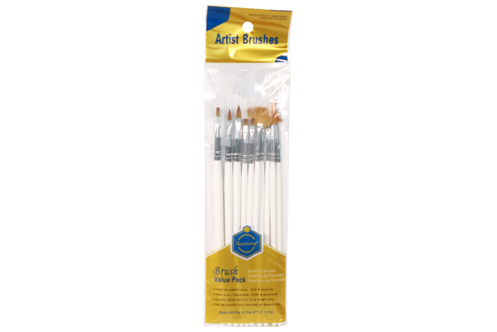 PINCEL PARA UÑAS POR 10 PCS  CAJA X 360 UNDS [PAC50059]