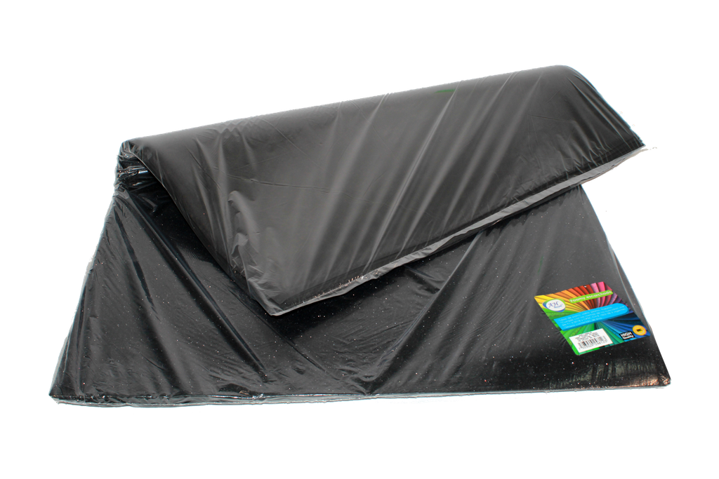 FOAMY PLIEGOS AH ROYAL ESCARCHADO NEGRO (PAQUETE X10UNDS) [AH51100916]