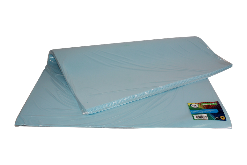 FOAMY PLIEGOS AH ROYAL AZUL CLARO  (PAQUETE X10UNDS) [AH50100415/PAC40249-3577]