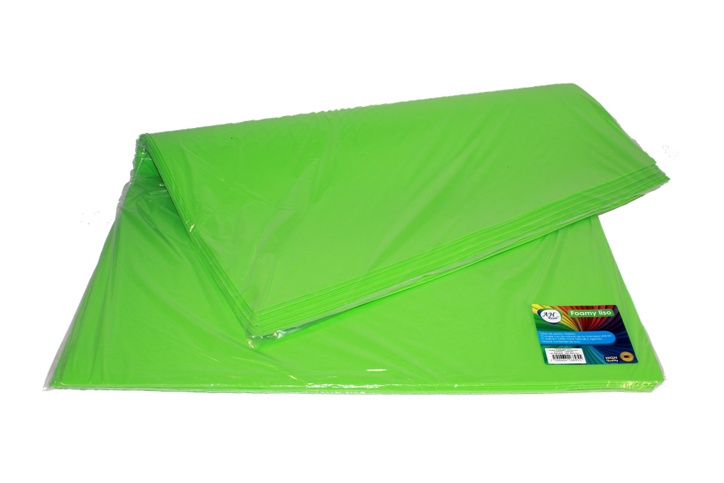 FOAMY PLIEGO AH ROYAL VERDE LIMON (PAQUETE X10UNDS) [AH50102215/PAC40255-3583]