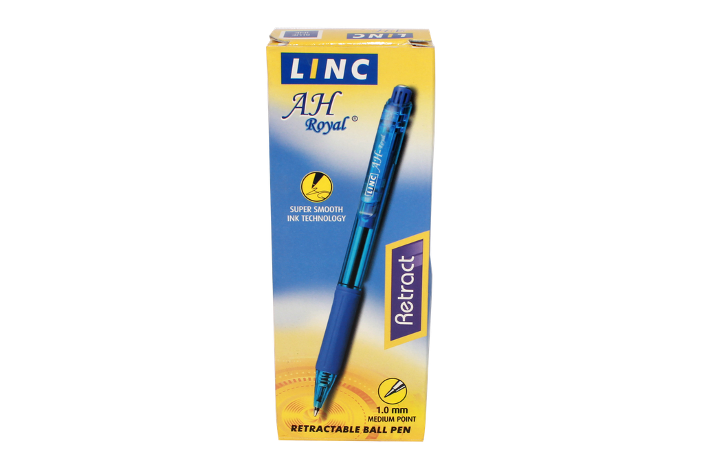 BOLIGRAFO AH ROYAL  RETRACTIL  TINTA  GEL  AZUL (DISPLAY X 12UND) [PAC I-390]