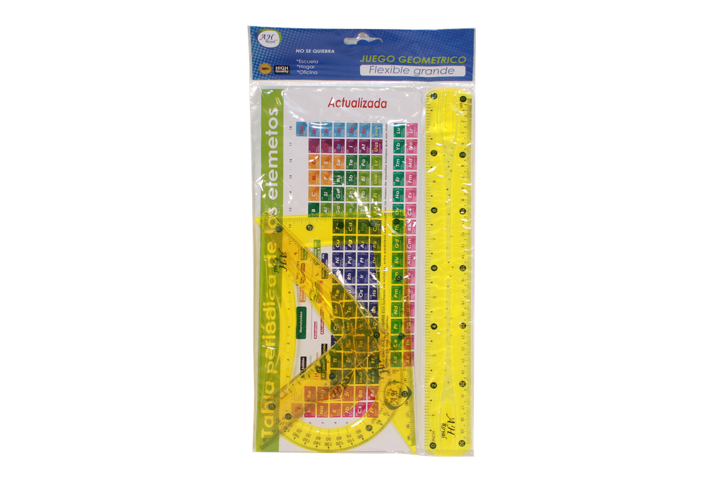 JUEGO GEOMETRICO AH ROYAL SILICONADO GRANDE CON TABLA PERIODICA [PAC90179-4098]