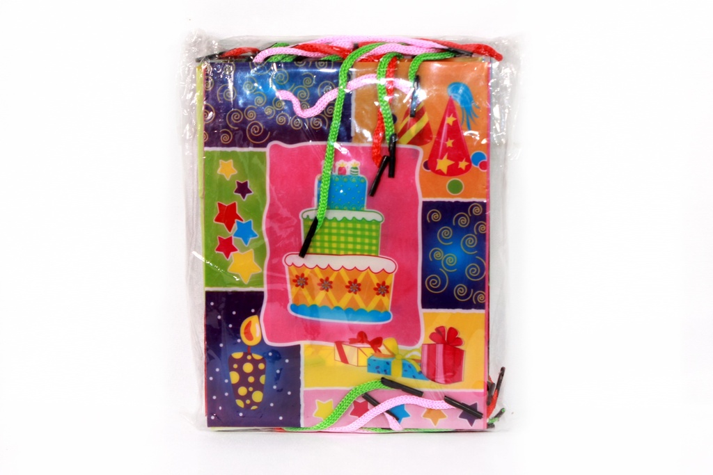 BOLSA DE REGALO TRASLUCIDA 17*13*6 CM  PLASTICA No.1 [PAC80009-4144]