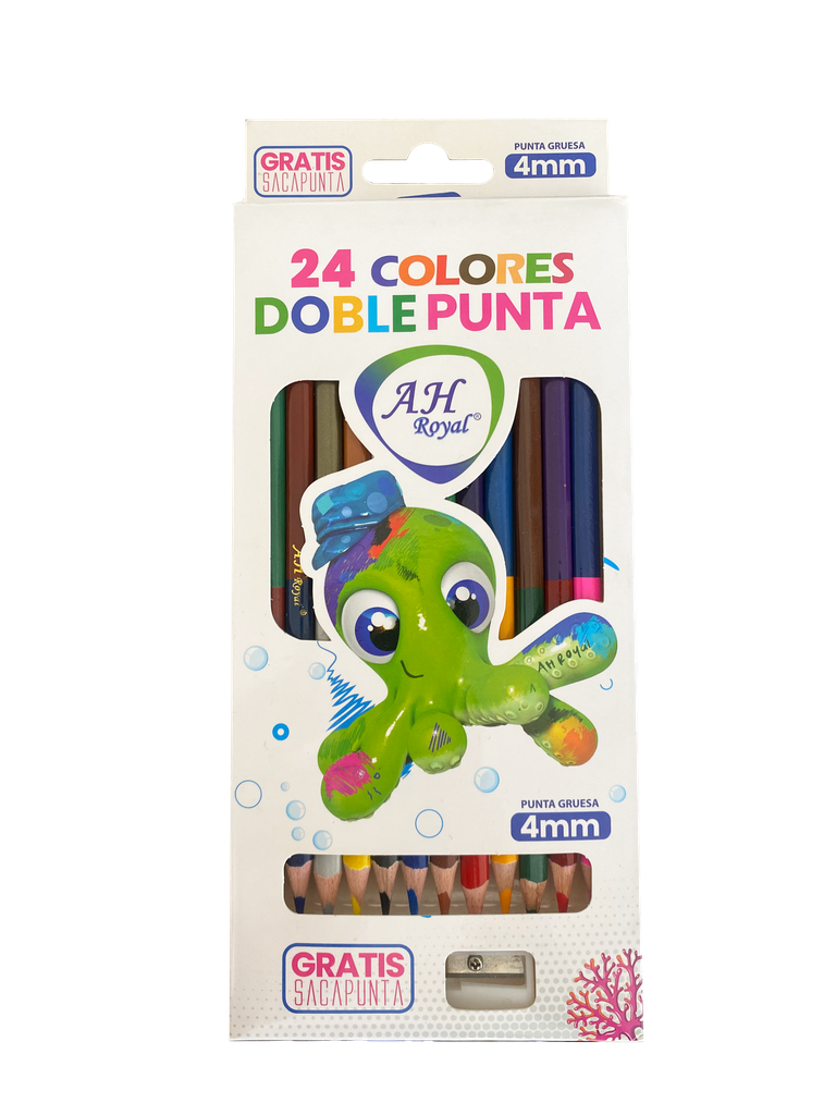 COLOR AH ROYAL DOBLE PUNTA  4MM TRIANGULAR CAJA  X12 [PAC70632-2028-PAC2508]