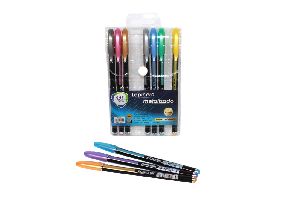 BOLIGRAFO AH ROYAL METALIZADO X 10 CAJA X 288 UNDS [PAC2208]