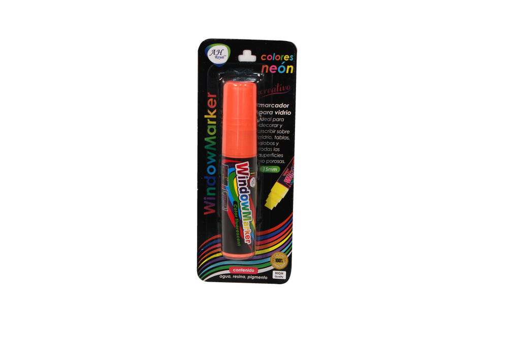 MARCADOR AH ROYAL PARA VENTANA CBM-203/1 NARANJA CAJA X144 [PAC2569]