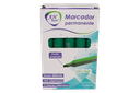 MARCADOR AH ROYAL PERMANENTE BISELADO VERDE(DISPLAY X10UNDS) [PAC70577-779]