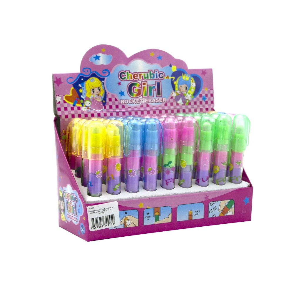 BORRADOR 5 PUNTAS SIN OLOR CAJA X 20 (DISPLAYX36)  [PAC20147-87 / PAC10092-87]