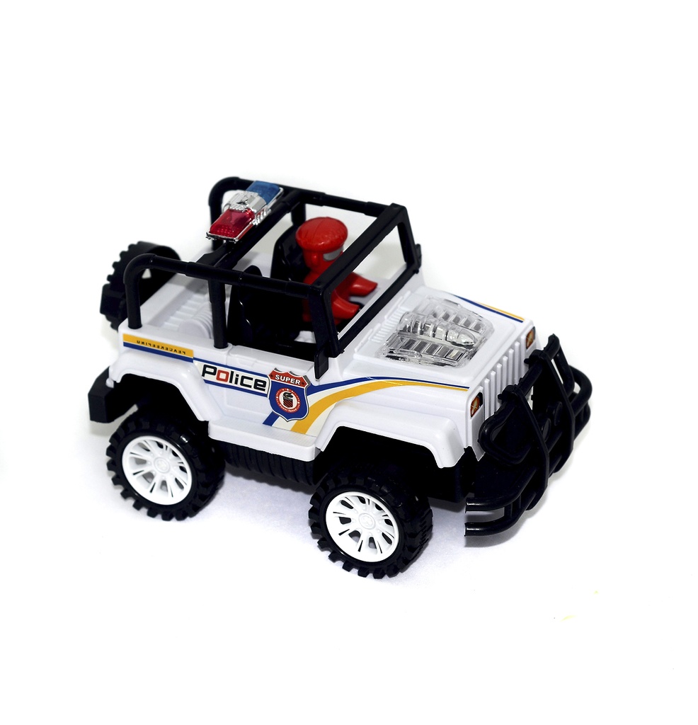 JUGUETE DE CARRO POLICIA PARA HALAR CUERDA  [818A][C5]