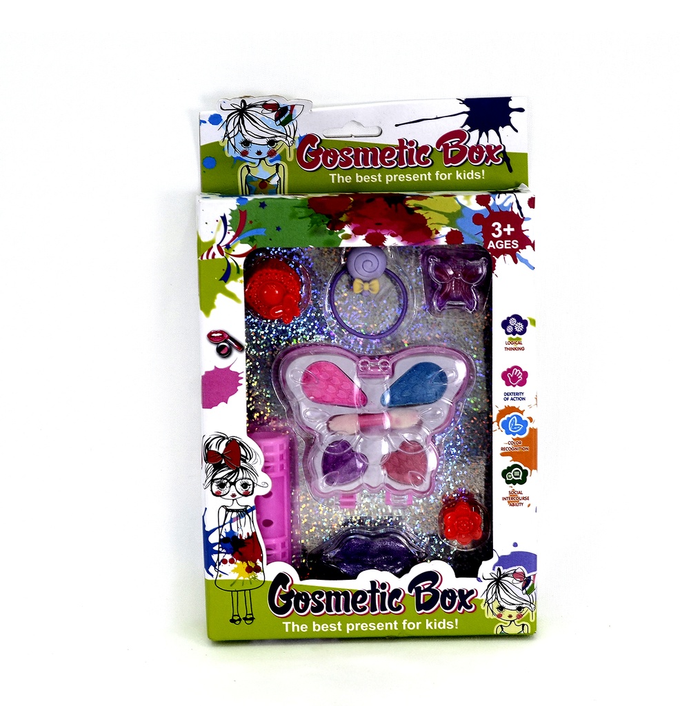 JUEGO COSMÉTICO INFANTIL FIGURA MARIPOSA [0611K]
