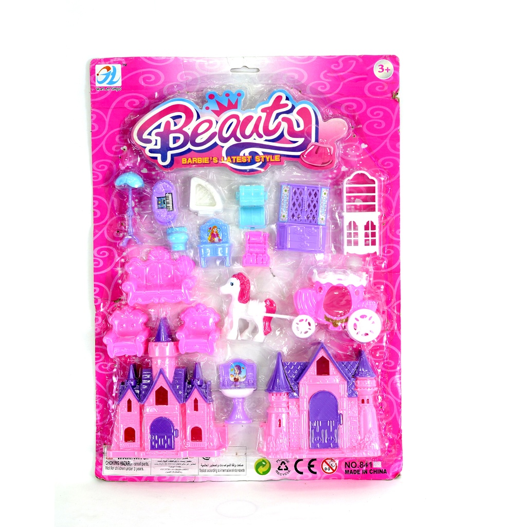 JUEGO DE CASA DOBLE CON CARROSA [8431A]