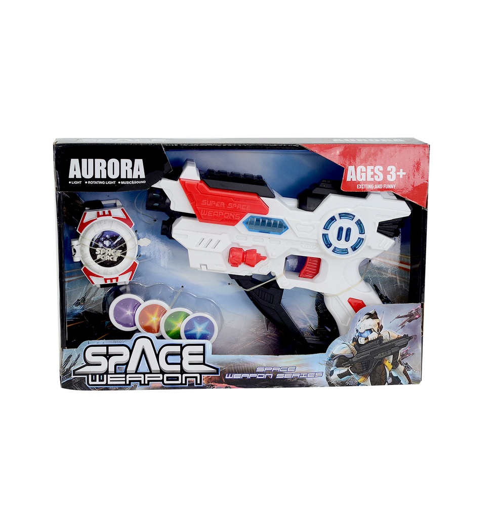 PISTOLA CON RELOJ ESPACIAL [835-14]