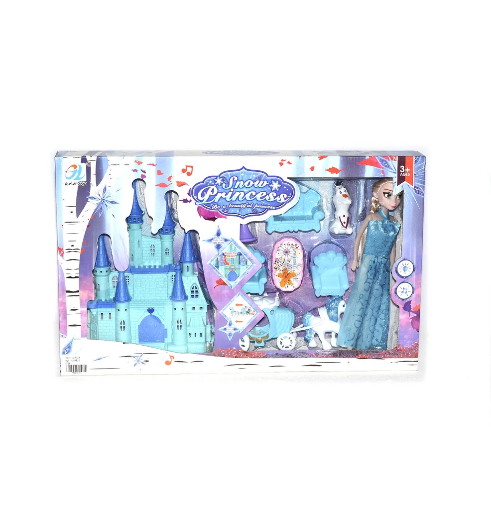 CASTILLO MUSICAL CON CABALLO Y CARROZA [HW9615]