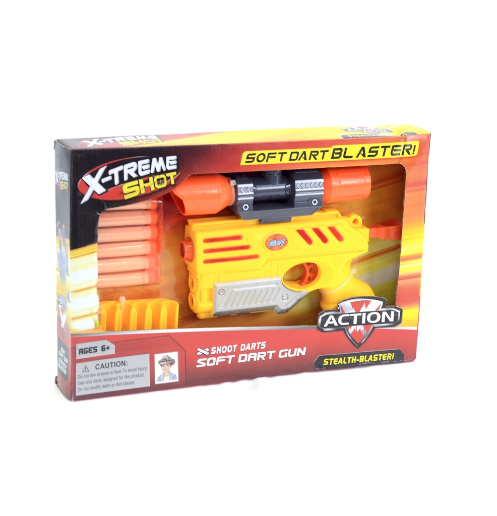 JUGUETE PISTOLA SUAVE DE DARDOS [0007-30A]