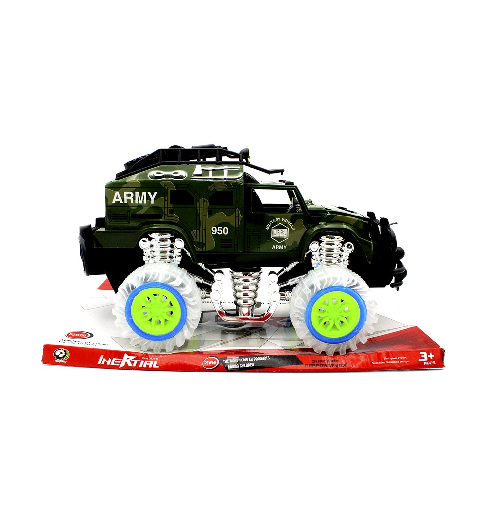 CAMIONETA MILITAR CON LUCES Y SONIDOS CAJA X 24 UNDS [WJ950-155A2]