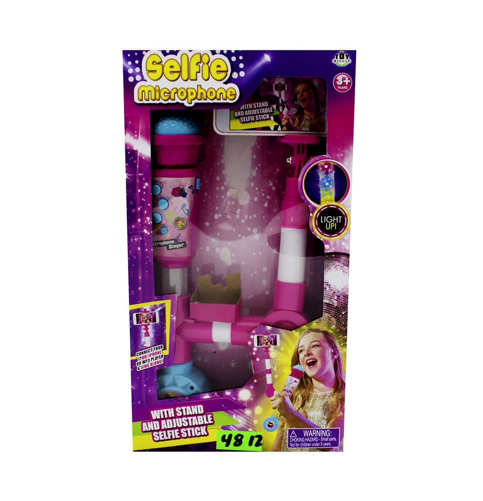 MICROFONO PARA NIÑA CON PORTA CELULAR CAJA X 60 UND [MY6611-31]