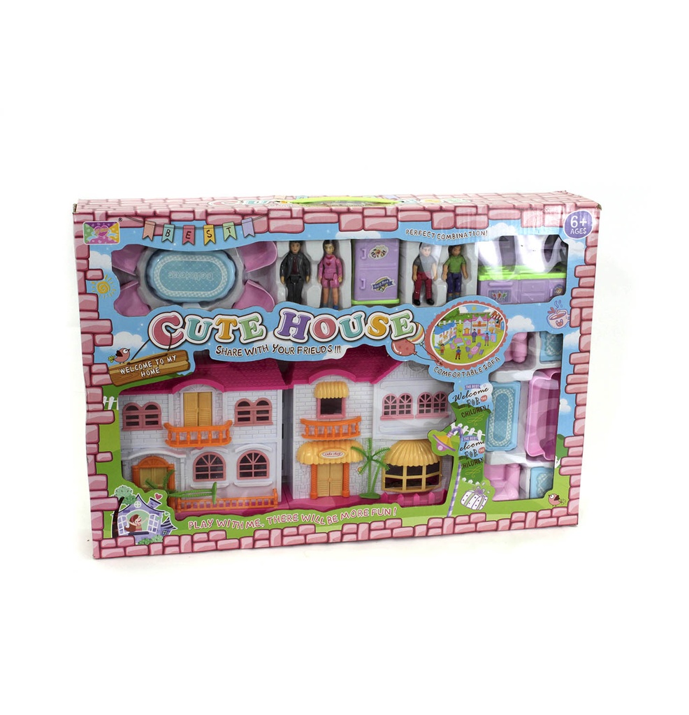 VILLAS DE ILUMINACIÓN TRES CARAS CON MUEBLES YS991222 [2229]