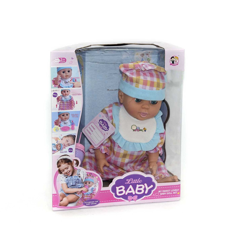 MUÑECO LLORON EN CAJA CON ACCESORIOS CAJA X 24 UND [FD-3002][C16]