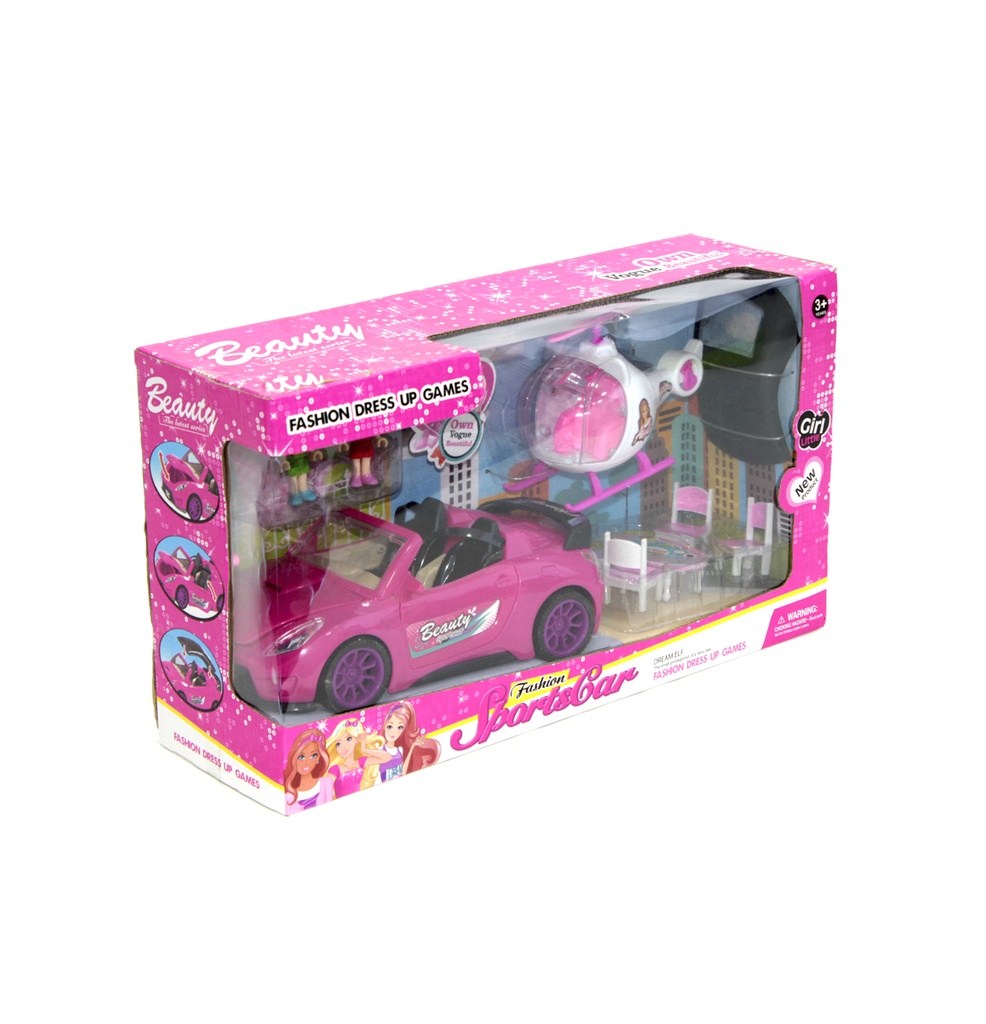 AUTO Y HELICOPTERO EN CAJA [7898]