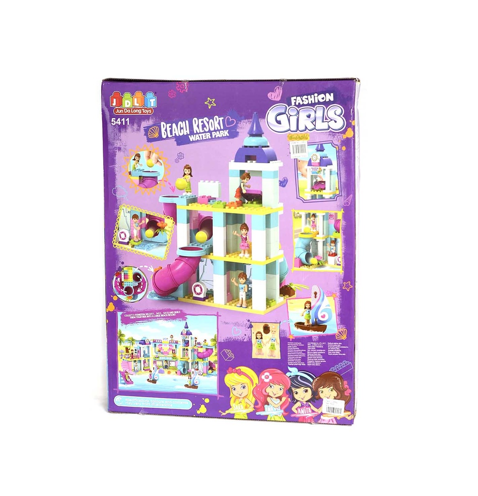 CASA DE BLOQUES MONTADA PARA ARMAR [5411]