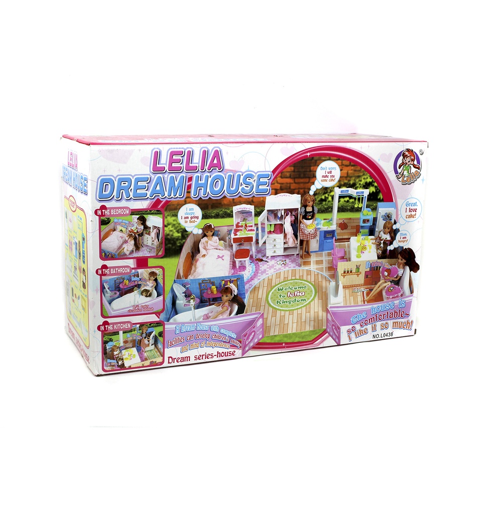 CASA DE MUÑECAS CON CUARTO,COCINA,BAÑO,SALA CAJA X 4 UNDS [L0438]