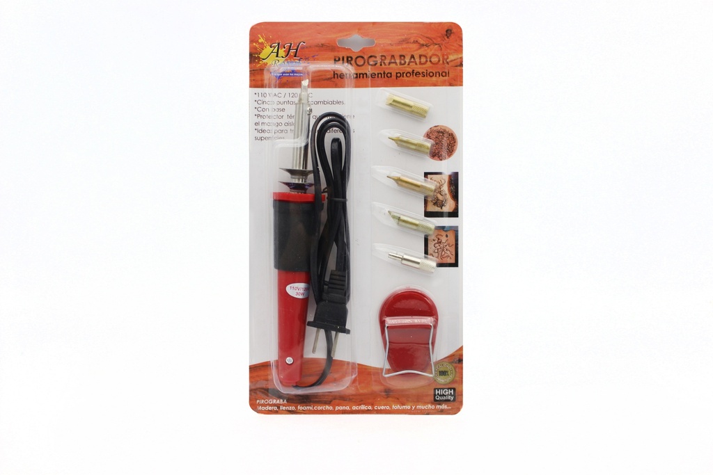 PIROGRABADOR AH  ROYAL DE 21 PIEZAS  CAJA X 40 UNDS  (PAC90426-2601)