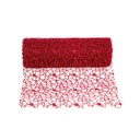 MALLA DE NAVIDAD CON POLVO ROJO CAJA X 120 UNDS [PAC2623]