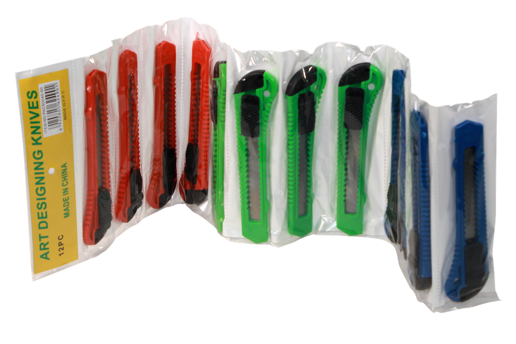 BISTURI GRANDE ECONOMICO COLORES  SURT.(DISP. X 12 UNDS) [PAC60040-HT80031]