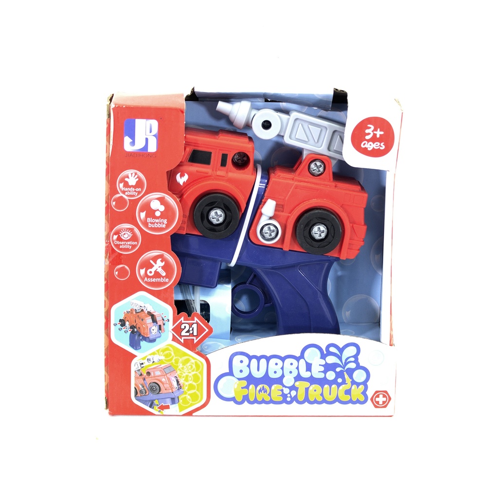 PISTOLA DE BURBUJAS FIGURA CAMIÓN DE BOMBEROS DE DEMOLICIÓN DE BRICOLAJE ELÉCTRICO [FCJ0593057]