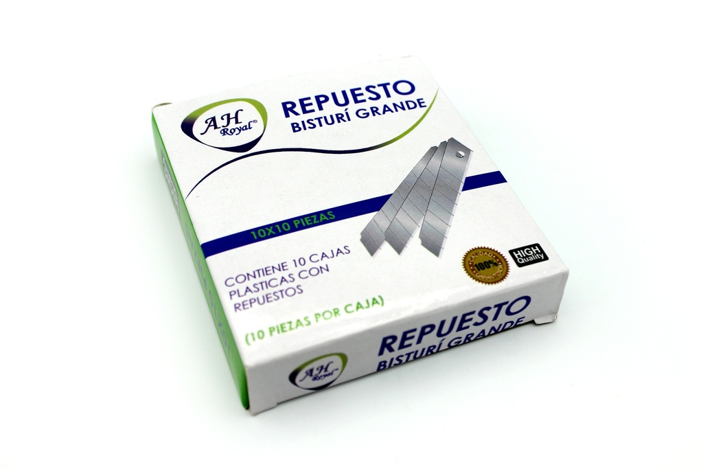 REPUESTO DE BISTURI AH ROYAL  GRANDE (DISPLAY X10UND ) [PAC40055-130]